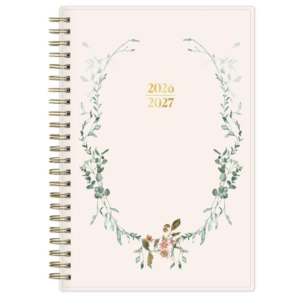 The Everygirl 5"x8" 2026-2027 Weekly/Monthly Planner Cotswold Cream Safety Wirebound