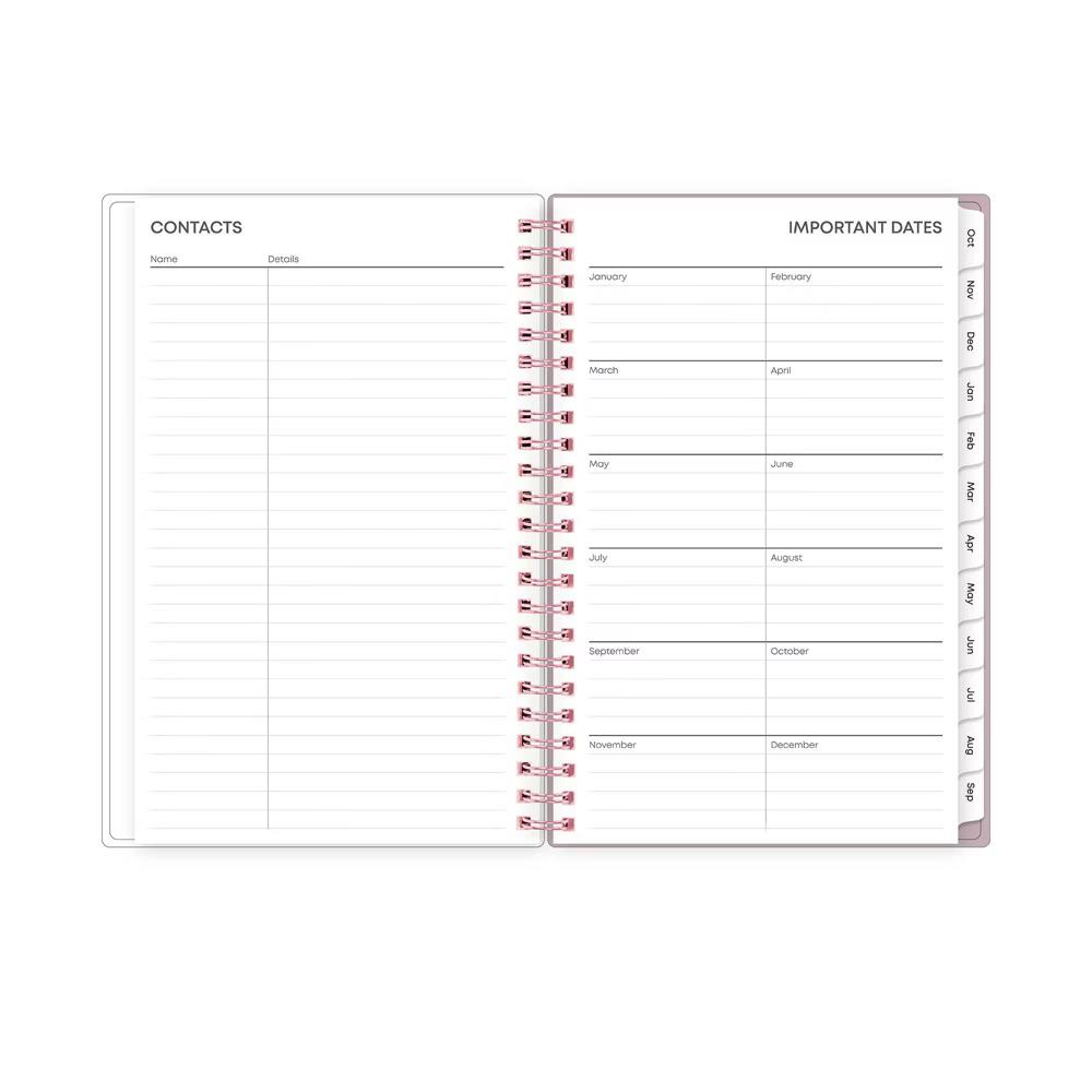 Blue Sky 2026 Weekly/Monthly Planner Stripe 5"x8" Block Purple with Double Pockets - Image 10