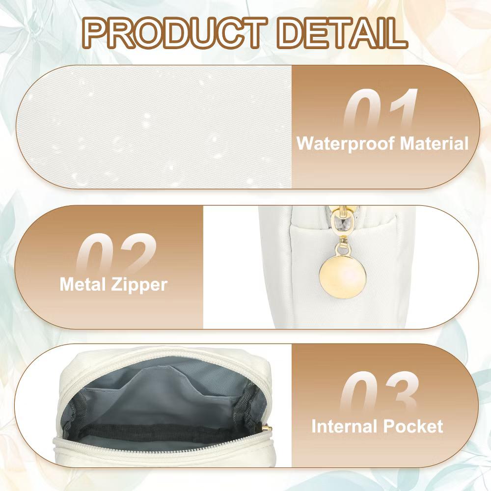 Storage Organize Travel Mini Cute Square Makeup Bag - Image 40