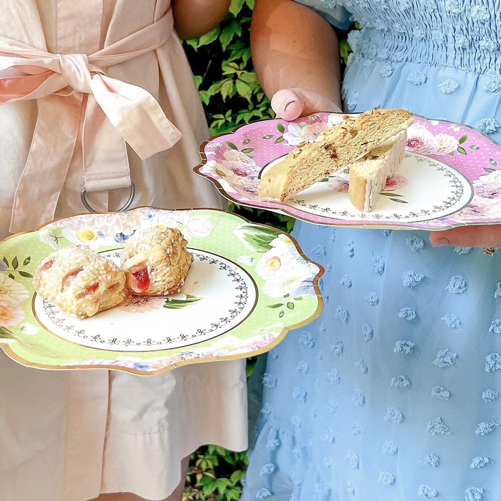 Tea Time Whimsy 9 in. Premium Paper Plates (Set of 32) - Image 12