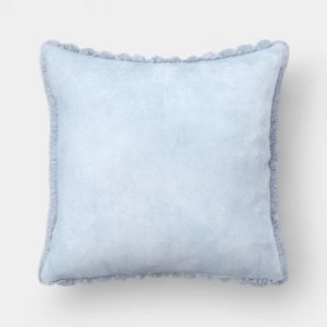 2pk Ribbed Faux Fur Toss Pillows