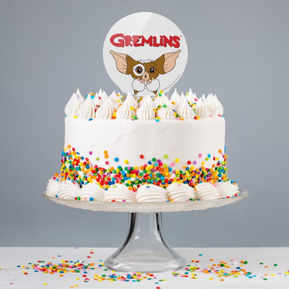 Gremlins Gizmo Logo Acrylic Cake Topper - Image 2