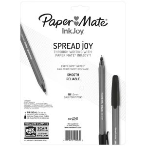 PaperMate InkJoy 18pk Ballpoint Pen Black Ink: 1.0mm Point, Office & Stationery Supplies, Ink Pens