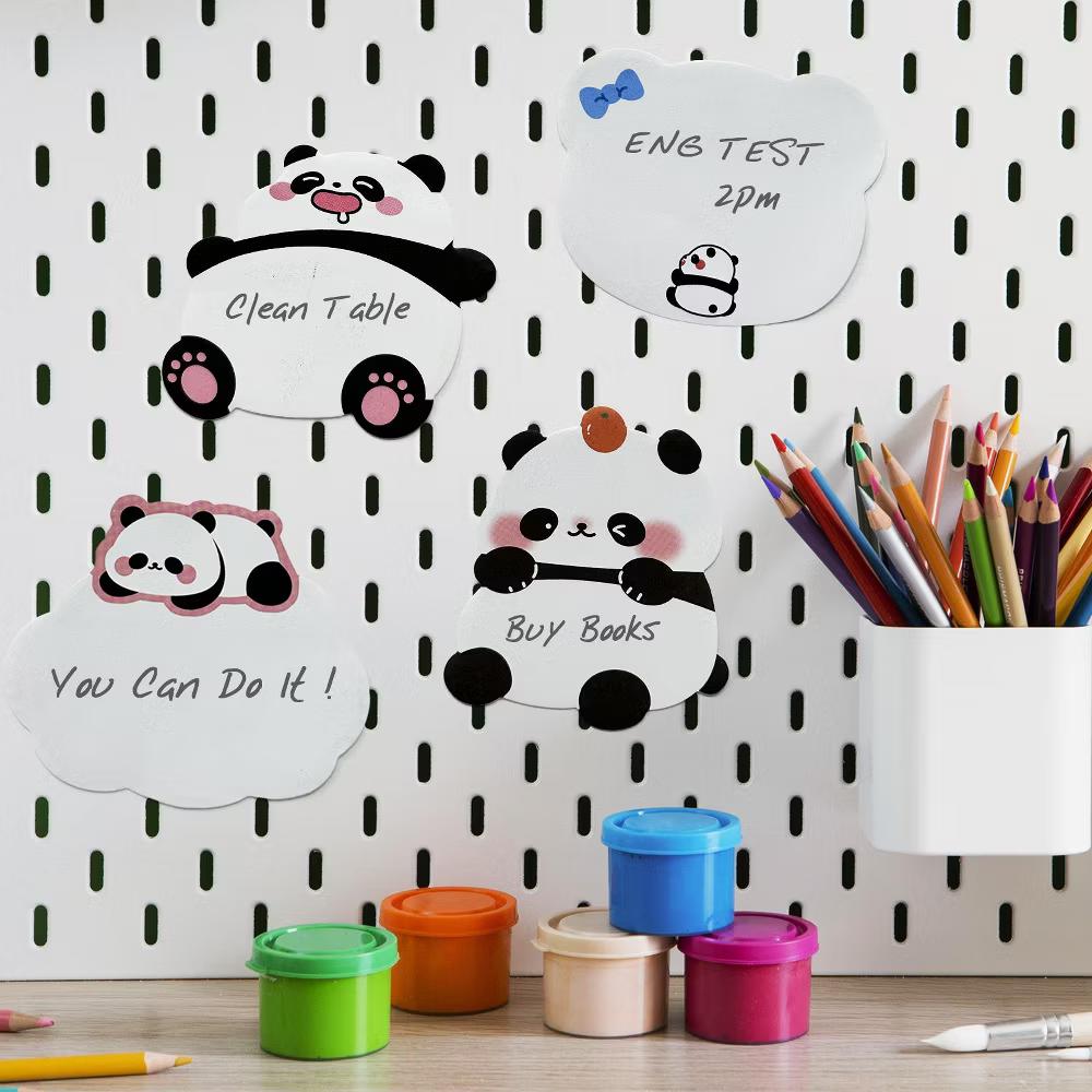 Cute Panda Sticky Notes, Adhesive Memo Notepads for Home, Office, Work (Set of 8) - Image 4