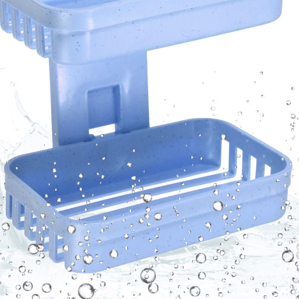 Plastic Soap Dish Keep Soap Dry Soap Cleaning Storage Drill Free Soap Holder for Home Bathroom Kitchen 1 Pc - Image 10