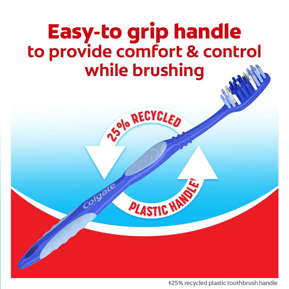 Extra Clean Manual Toothbrush Medium - 6ct - Image 7