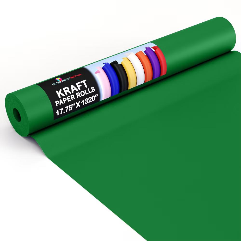 Exquisite Colored Kraft Paper Roll 17.5 In 110 Ft Kraft Wrapping Paper Craft Paper Shipping Paper Kraft Paper Roll Gift Wrap - Image 13