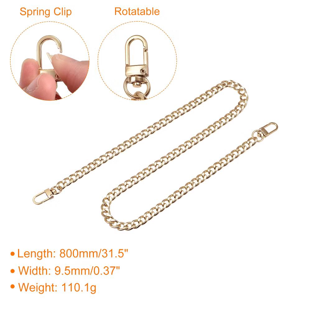 Shoulder Bag Handbag DIY Accessories Iron Flat Purse Chain Strap - Image 19