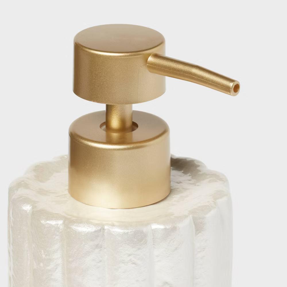 Fluted Capiz Soap Pump - Image 3