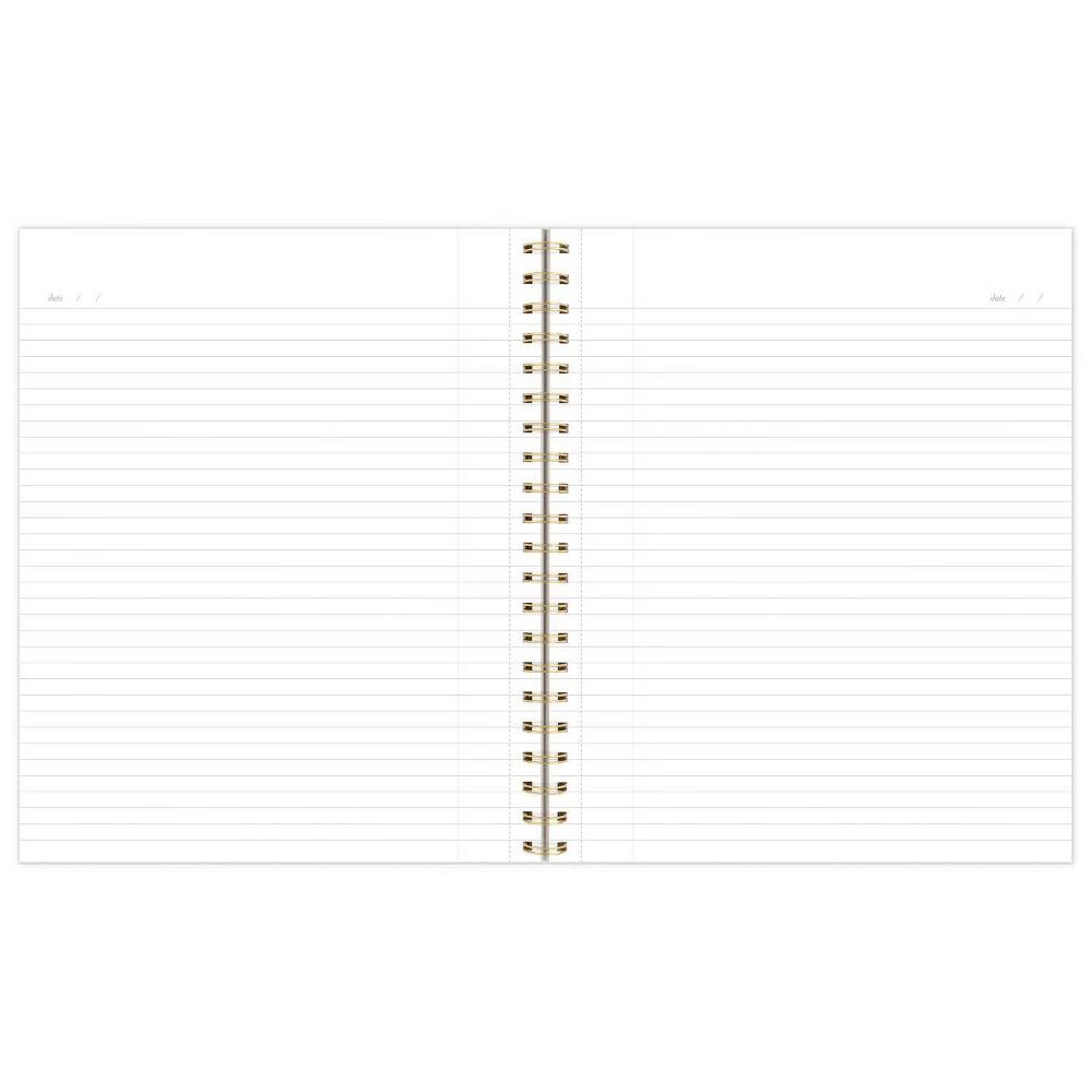 Essentials 100pg Ruled Notebook 11"x9.625" Spiral White Dot: College Ruled, Soft Cover, Acid-Free, Perforated Pages