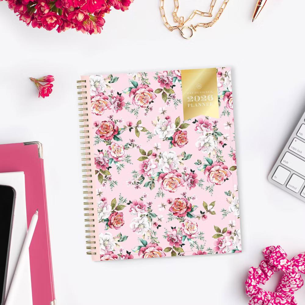 Blue Sky Day Designer 2026 Weekly/Monthly Planner 8.5"x11" Rose Pink Floral - Image 15
