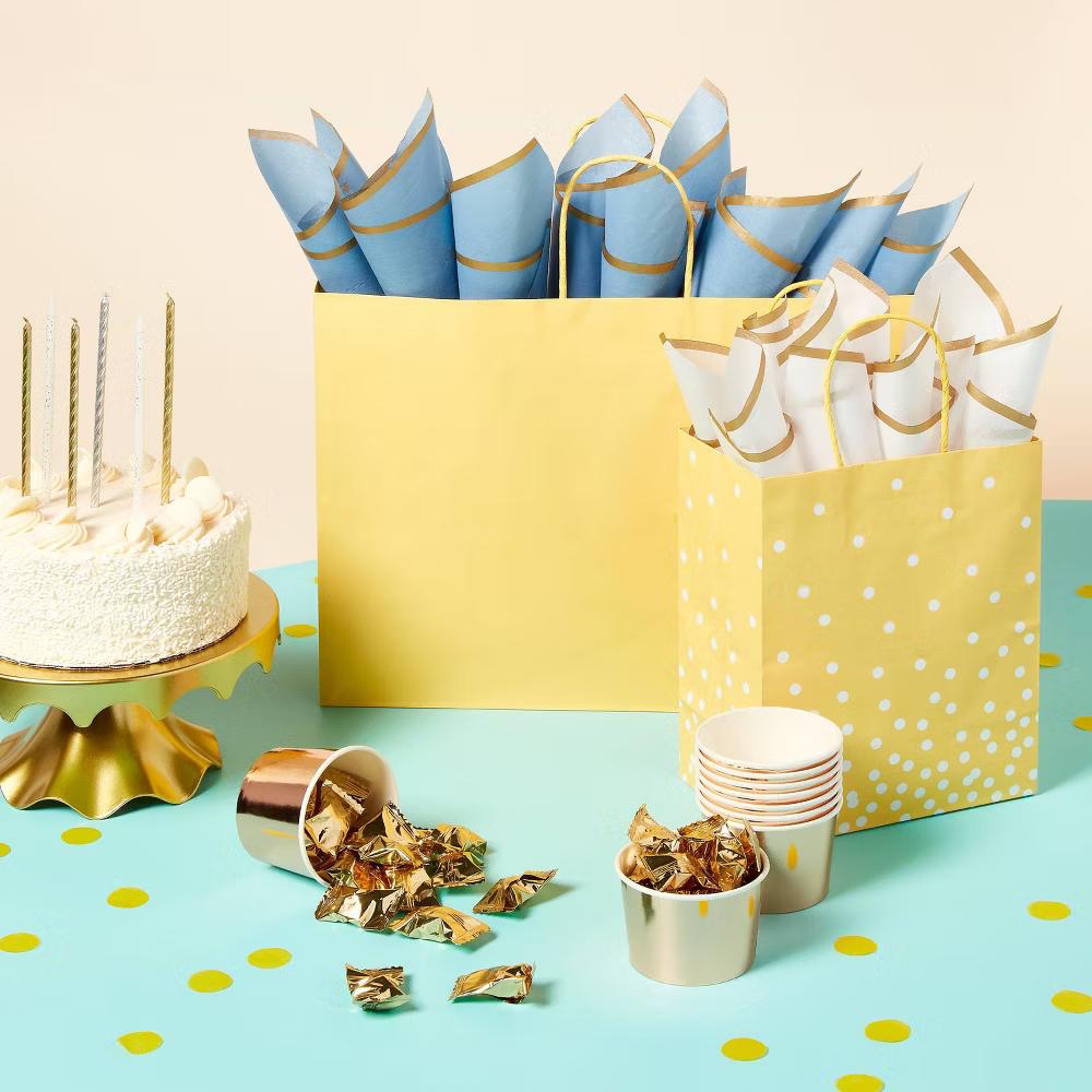 Large Gift Bag Yellow