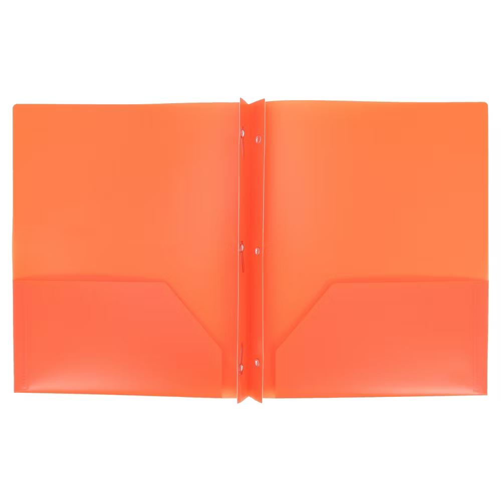 2 Pocket Plastic Folder with Prongs - Image 30
