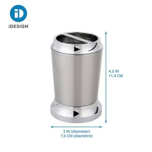 Preston Bath Stand Brushed/Chrome Split