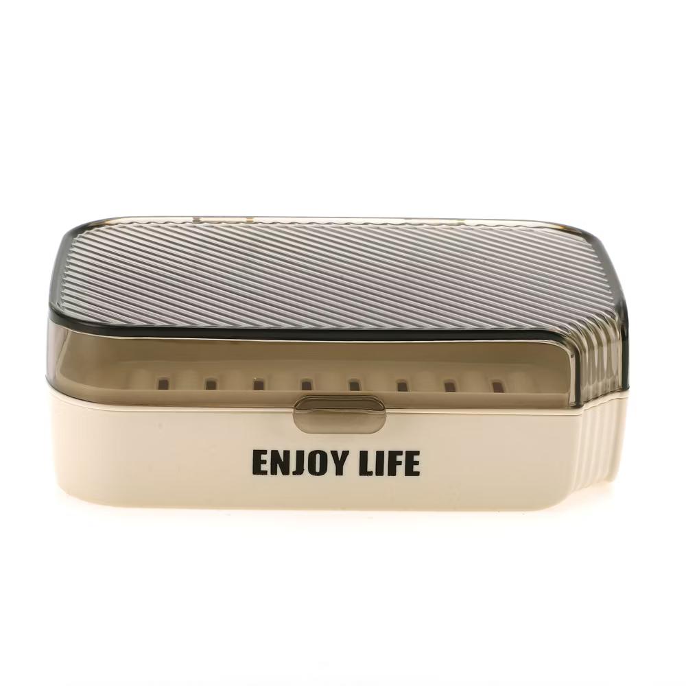 Soap Holder with Cover 5.51"x4.13"x1.81" 1 Pc - Image 3