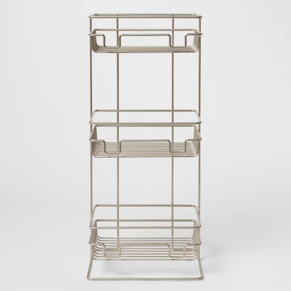 3 Tier Round Wire Shower Storage Tower - Image 8