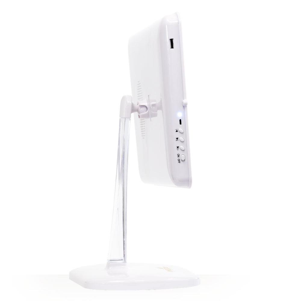 Impressions Vanity Touch Pro LED Makeup Mirror with Bluetooth Audio+Speakerphone & USB Charger - Image 11