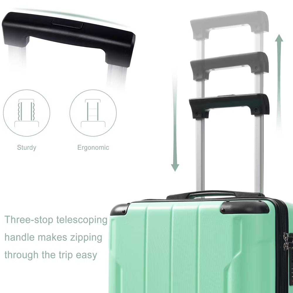 20" Hardshell Carry-On Luggage with 2 Packing Cubes & Spinner Wheels & TSA Lock, Lightweight ABS Suitcase - ModernLuxe - Image 48