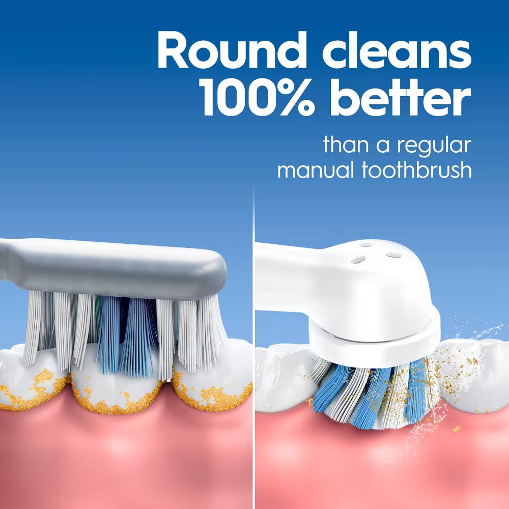 Easy Clean Battery Toothbrush with Brush Head with Battery - Image 6