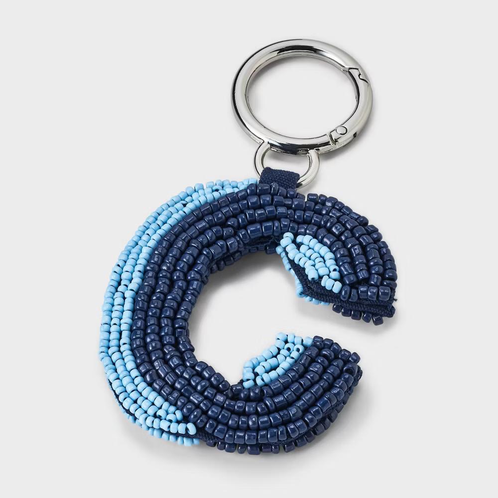Beaded Monogram Letter Bag Charm - Image 5