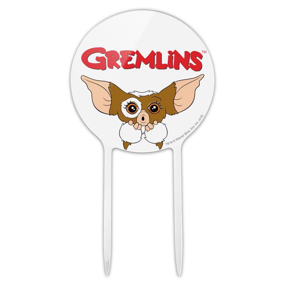 Gremlins Gizmo Logo Acrylic Cake Topper