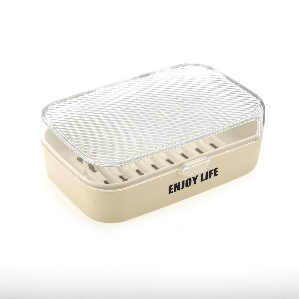 Soap Holder with Cover 5.51"x4.13"x1.81" 1 Pc