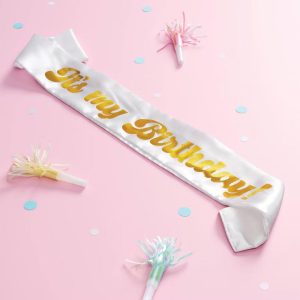"It's My Birthday" Wearable Party Sash