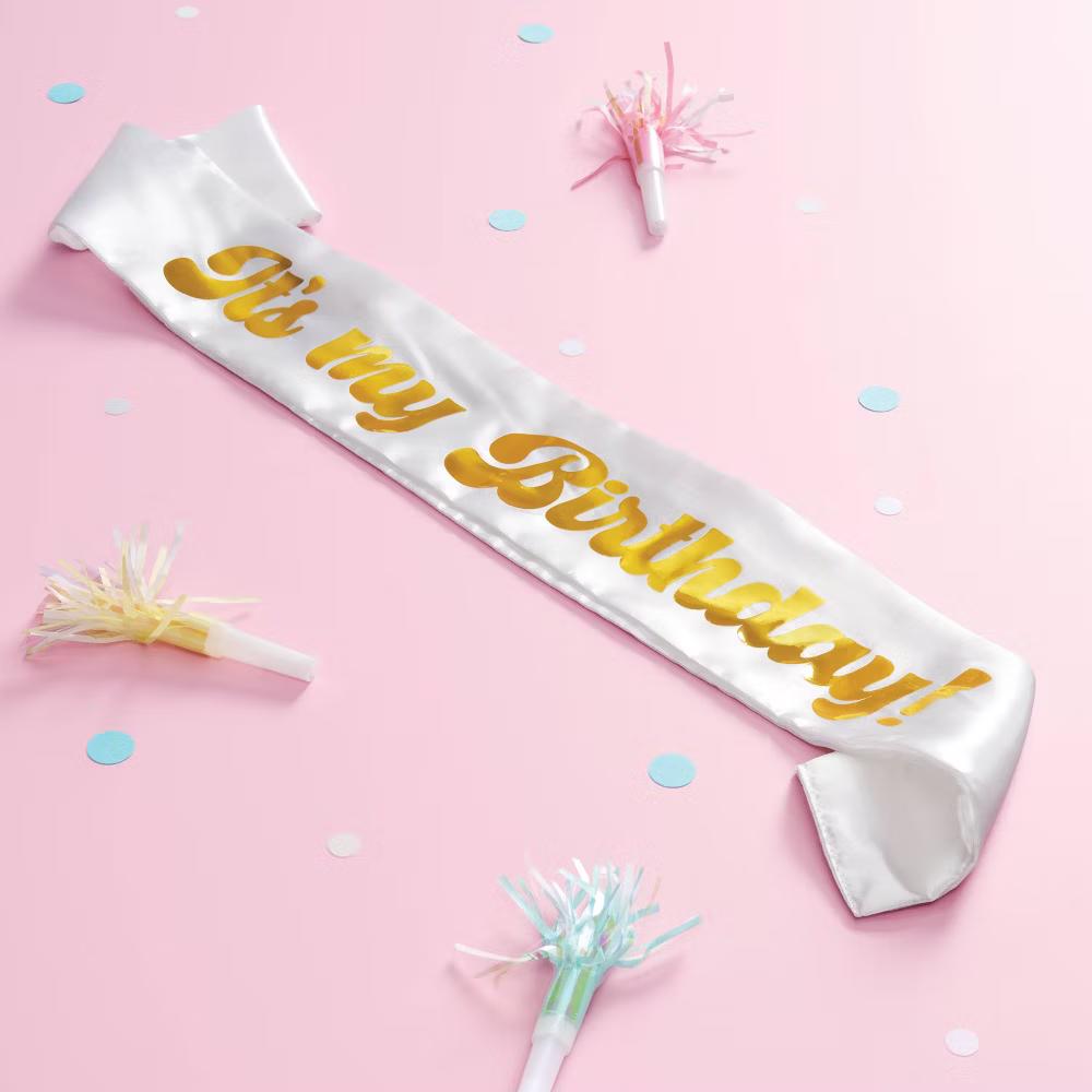 "It's My Birthday" Wearable Party Sash