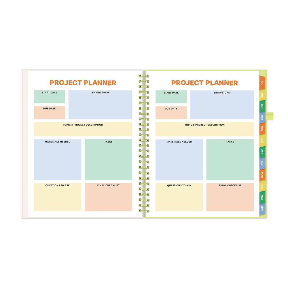 Blue Sky Your Year Elementary Weekly/Monthly Planner Wirebound 7"x9" Huxley Flowers - Image 10