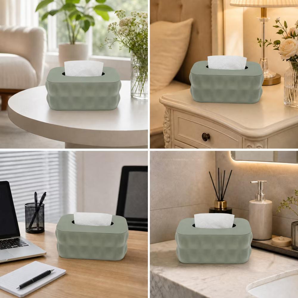 Textured Tissue Box Cover 1 Pc - Image 14