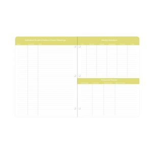 Blue Sky 8.5"x11" 2026-2027 Monthly Teacher Planning Calendar Rio Green