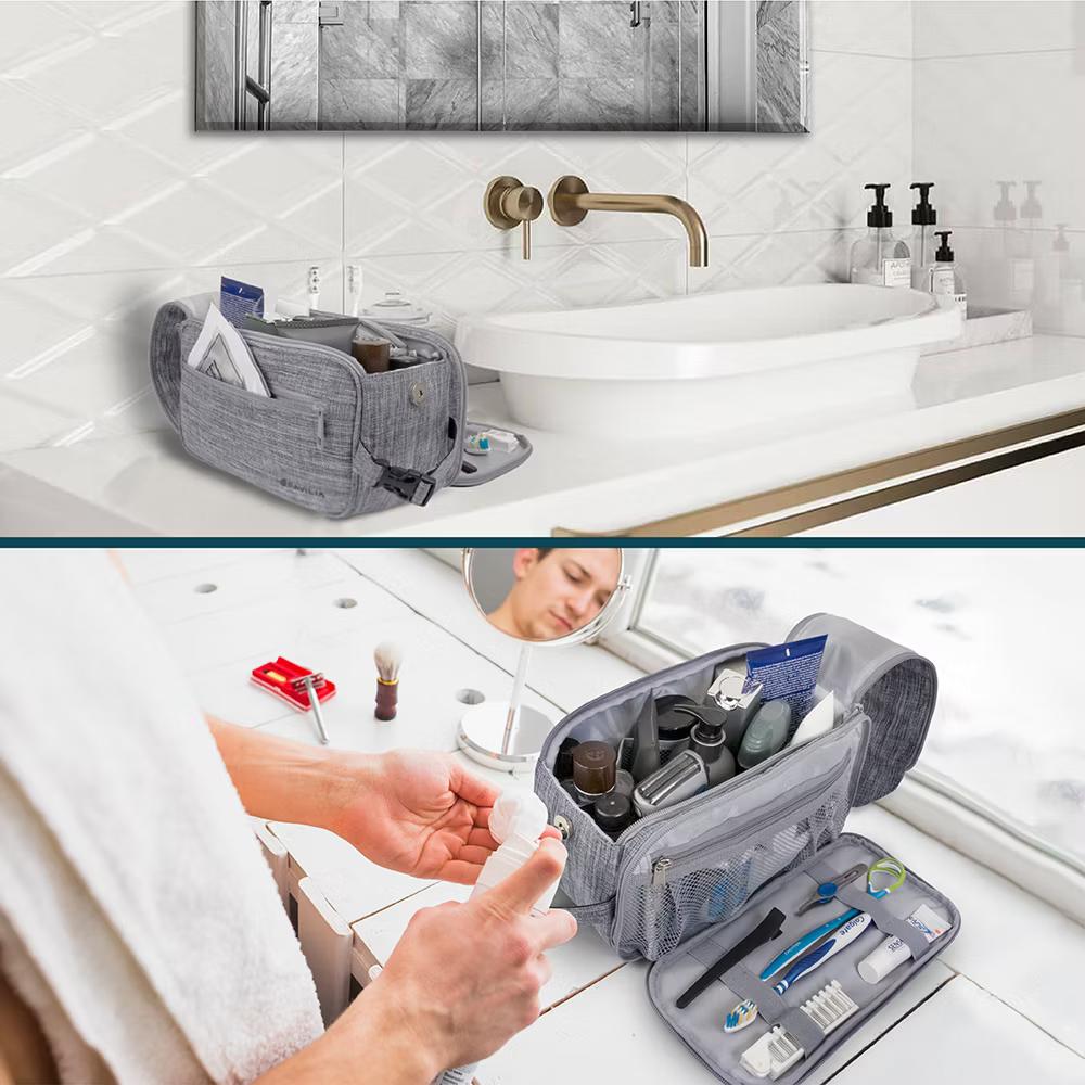 Toiletry Bag for Men, Travel Essentials Shaving Dopp Kit, Water Resistant Cosmetic Makeup Organizer Case - Image 66