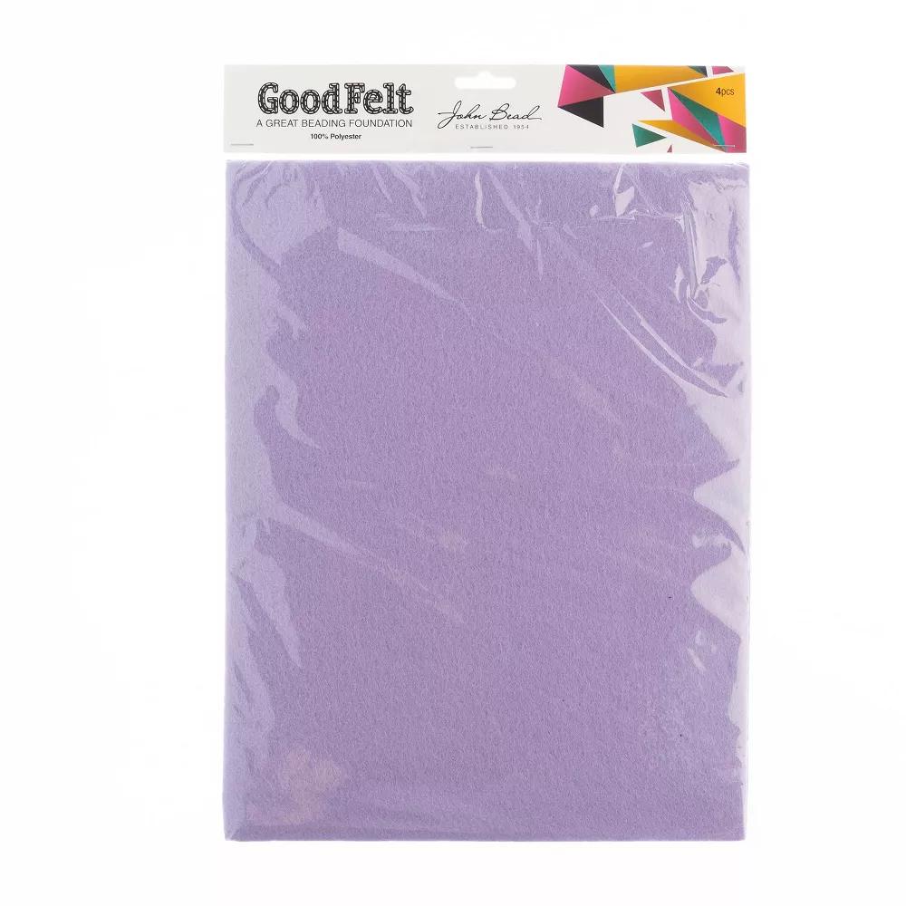 GoodFelt 4 Pieces Light Purple Felt Fabric Sheets for Beading Foundation, 8.5"x11" - Image 5