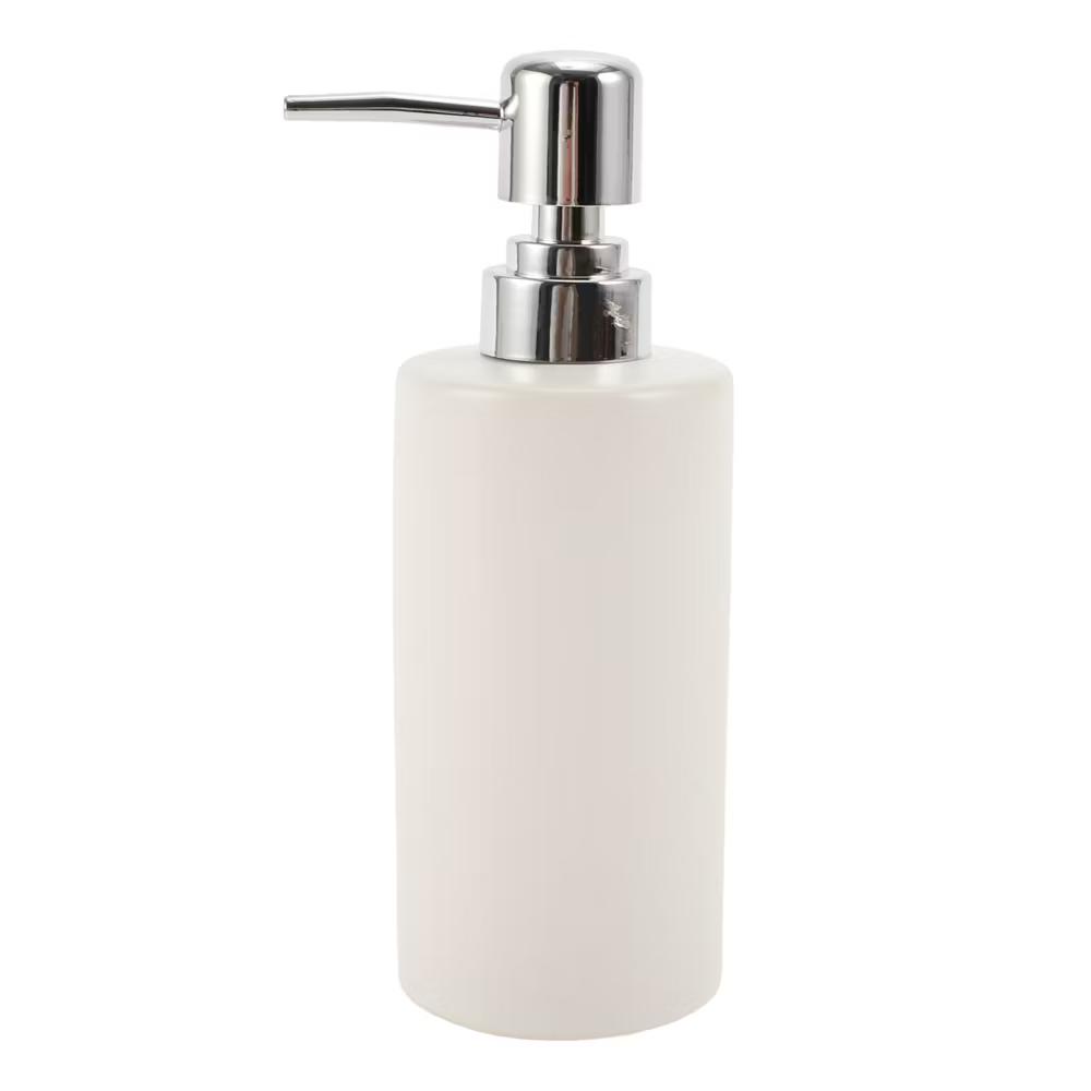 Simple Cylindrical Soap Pump Dispenser for Bathroom 300ml 1 Pc - Image 19