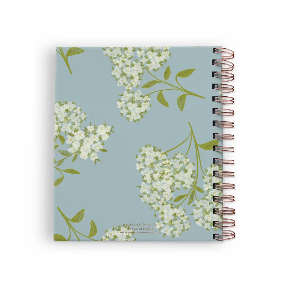 Ramona & Ruth 7"x8.5" 2026-27 Weekly/Monthly Planner Hydrangeas - Image 3