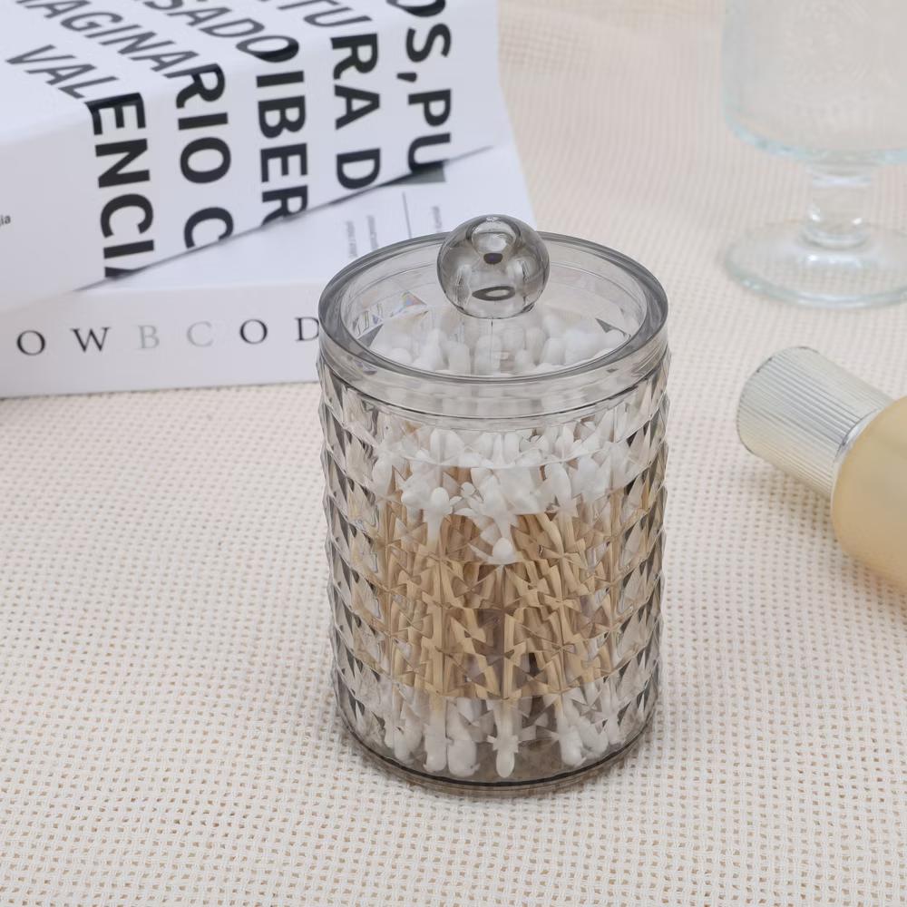 Dustproof Diamond-pattern Bath Canister 1 Pc - Image 6