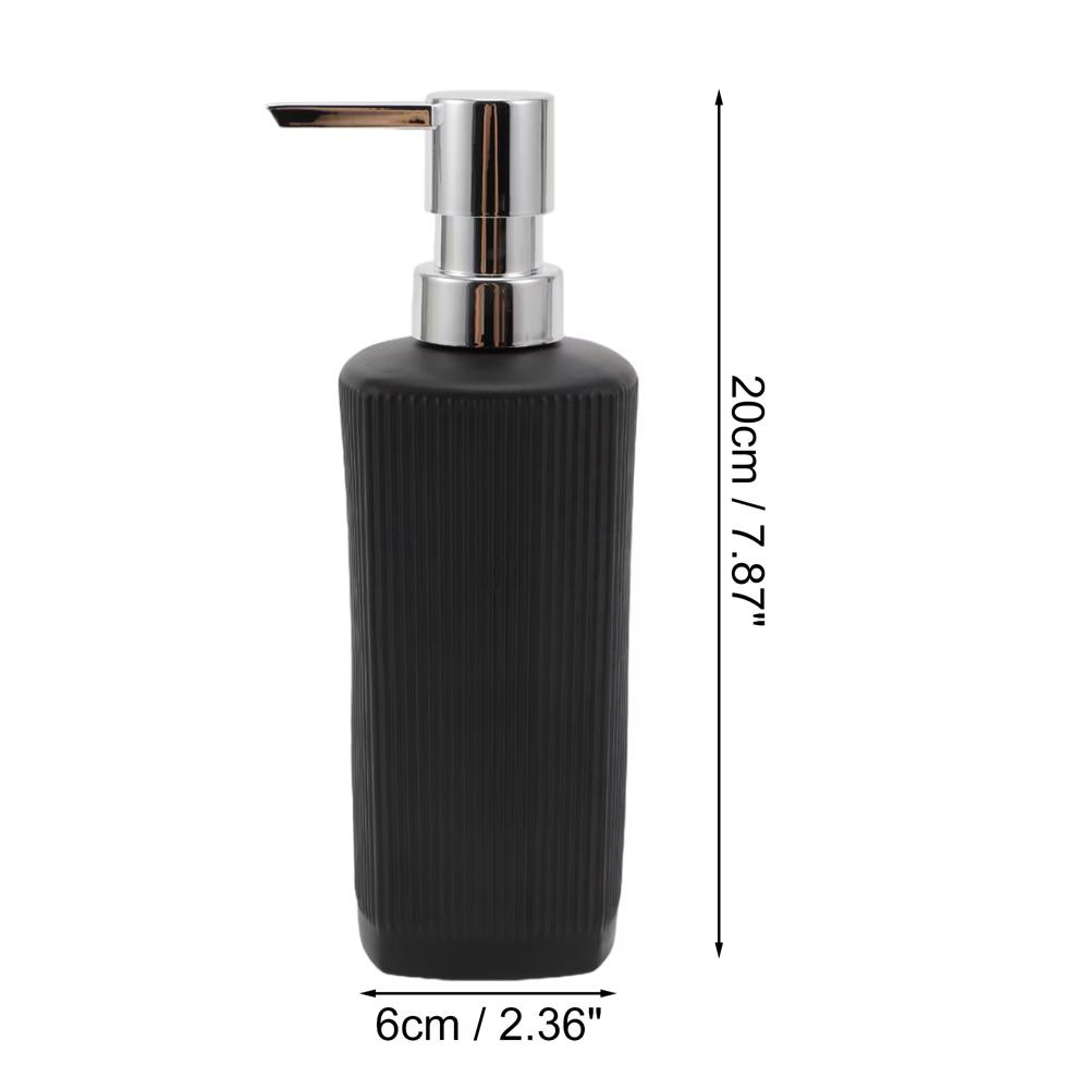 Classic Vertical Lines Soap Pump Dispenser for Bathroom 350ml 1 Pc - Image 58