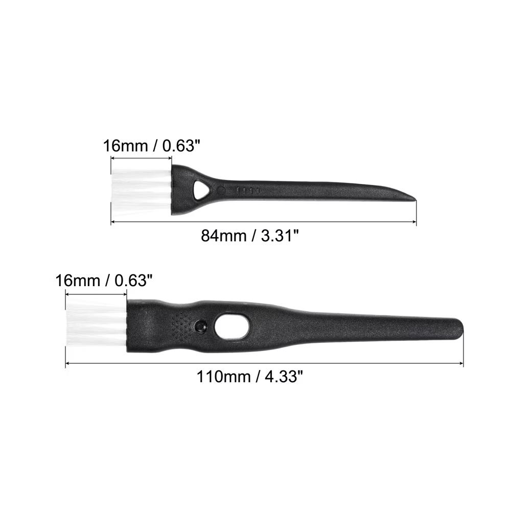 Nylon Shaver Brush Cleaning Tool with Plastic Handle for Keyboard 8 Pcs - Image 2
