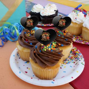 ScoobyDoo Mountain Portrait Heart Love Cupcake Picks Toppers Decoration Set of 6
