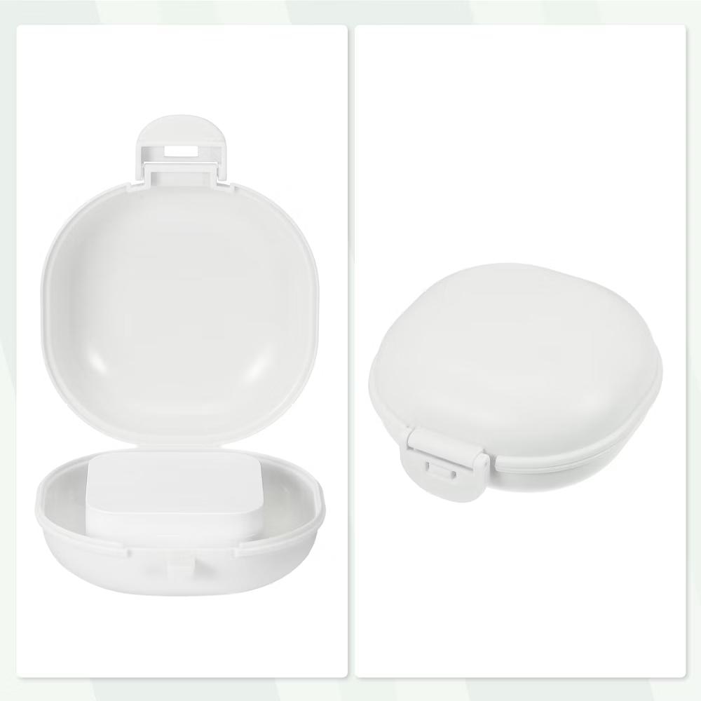 Travel Portable Soap Box 3.58"x3.46"x1.69" 2Pcs - Image 8
