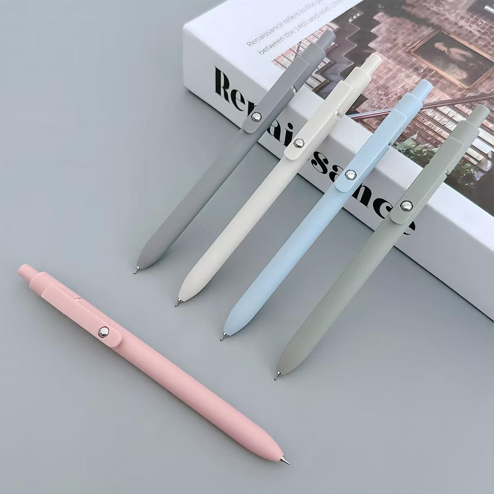 Smooth Retractable Black Ink Gel Pens, 0.5mm Fine Point, for Home Office Work (Set of 5) - Image 8