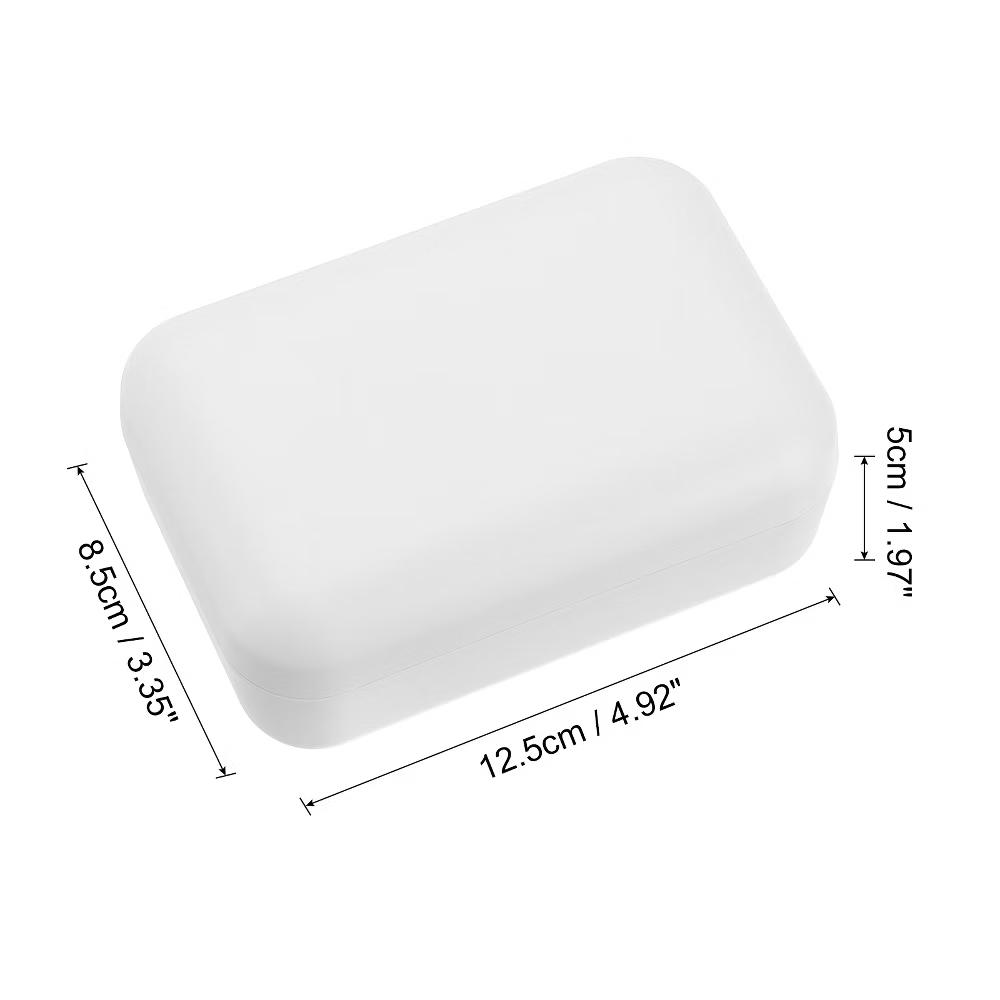 Bamboo Fiber Self-Draining Soap Holder with Lid - Image 8