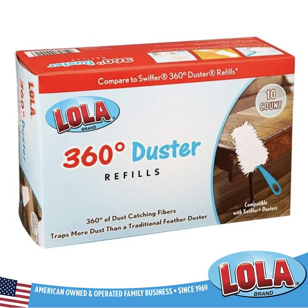 360 Duster Refills, 10 Pack, Compatible & Comparable to Swiffer, Traps & Locks More Dust Than Feather Dusters, Attach - Clean - Toss - Image 5