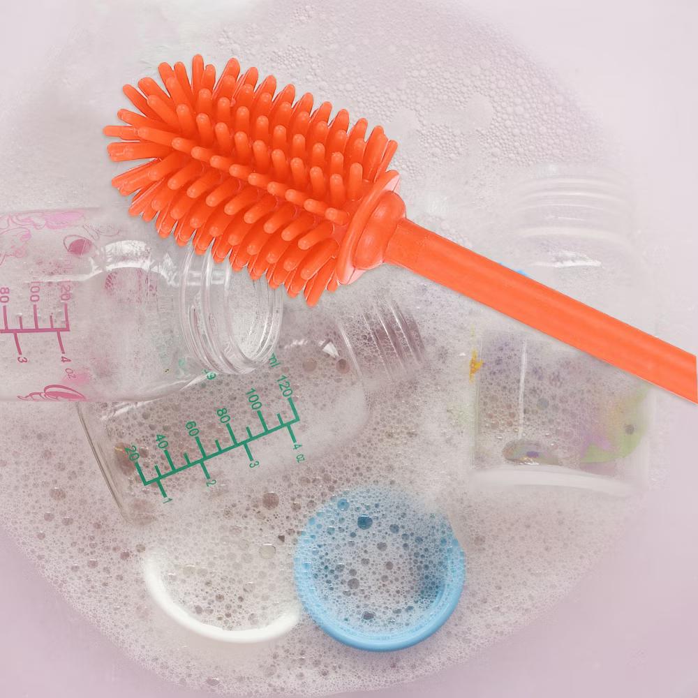 Silicone Bottle Brush with 2 Straw Brush for Cleaning Narrow Neck Containers Sport Bottles - Image 21