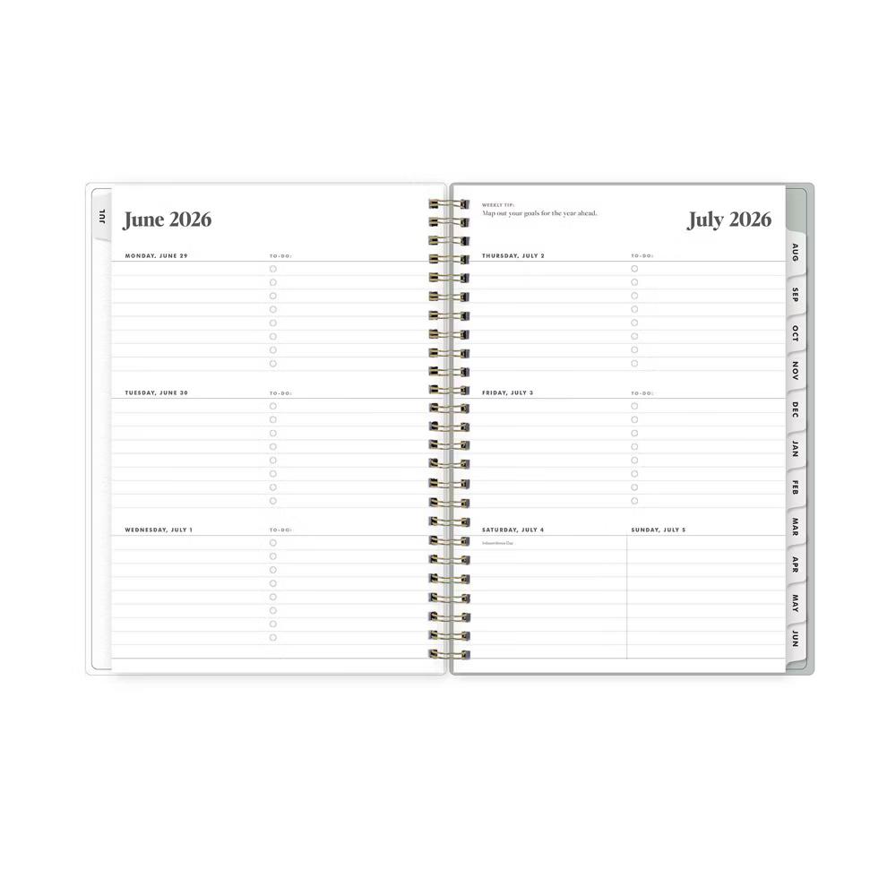 The Everygirl 5.875"x8.625" 2026-2027 Blue Sky Weekly/Monthly Planner Notes Fable Vines Frosted - Image 12