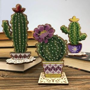 Crafts Bead embroidery kit on wood FLK-193