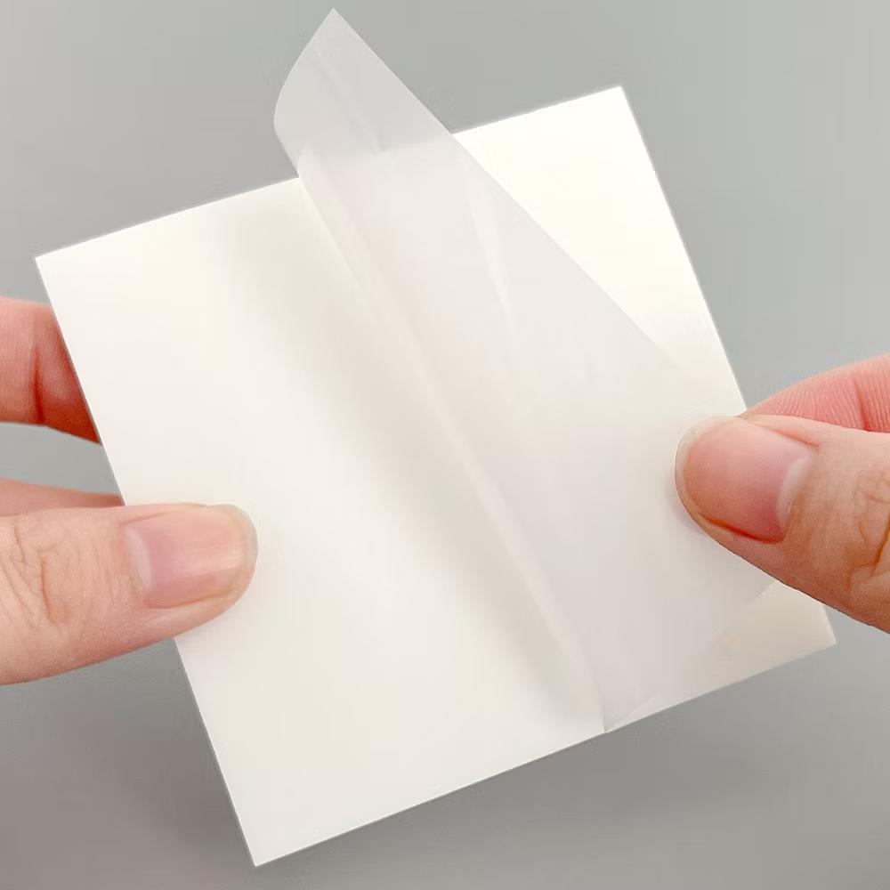 Transparent Sticky Notes, Waterproof Self-Adhesive Memos for Home, School, Office (Set of 5), Transparent - Image 4