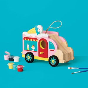 Summer Craft Ice Cream Truck Birdhouse Painting Activity Kit