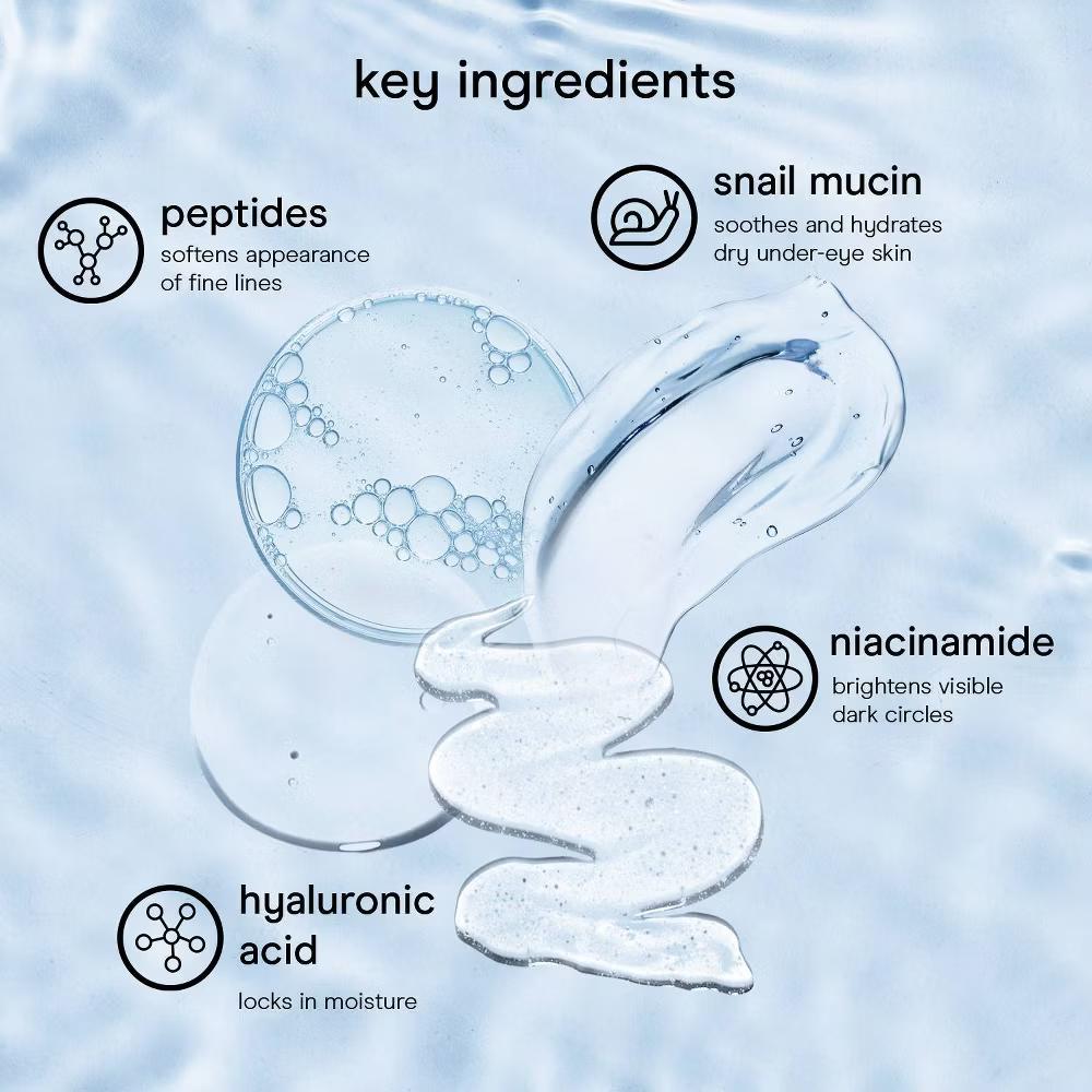 Baebody Snail Mucin Eye Cream - 1.06 fl oz: Plumping, Soothing, Hydrating, Paraben-Free - Image 3