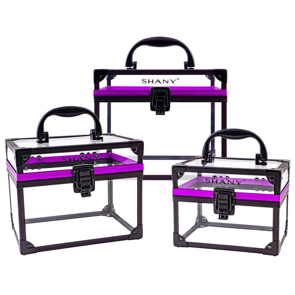 SHANY Clear Cosmetics and Toiletry Train Case - Image 15